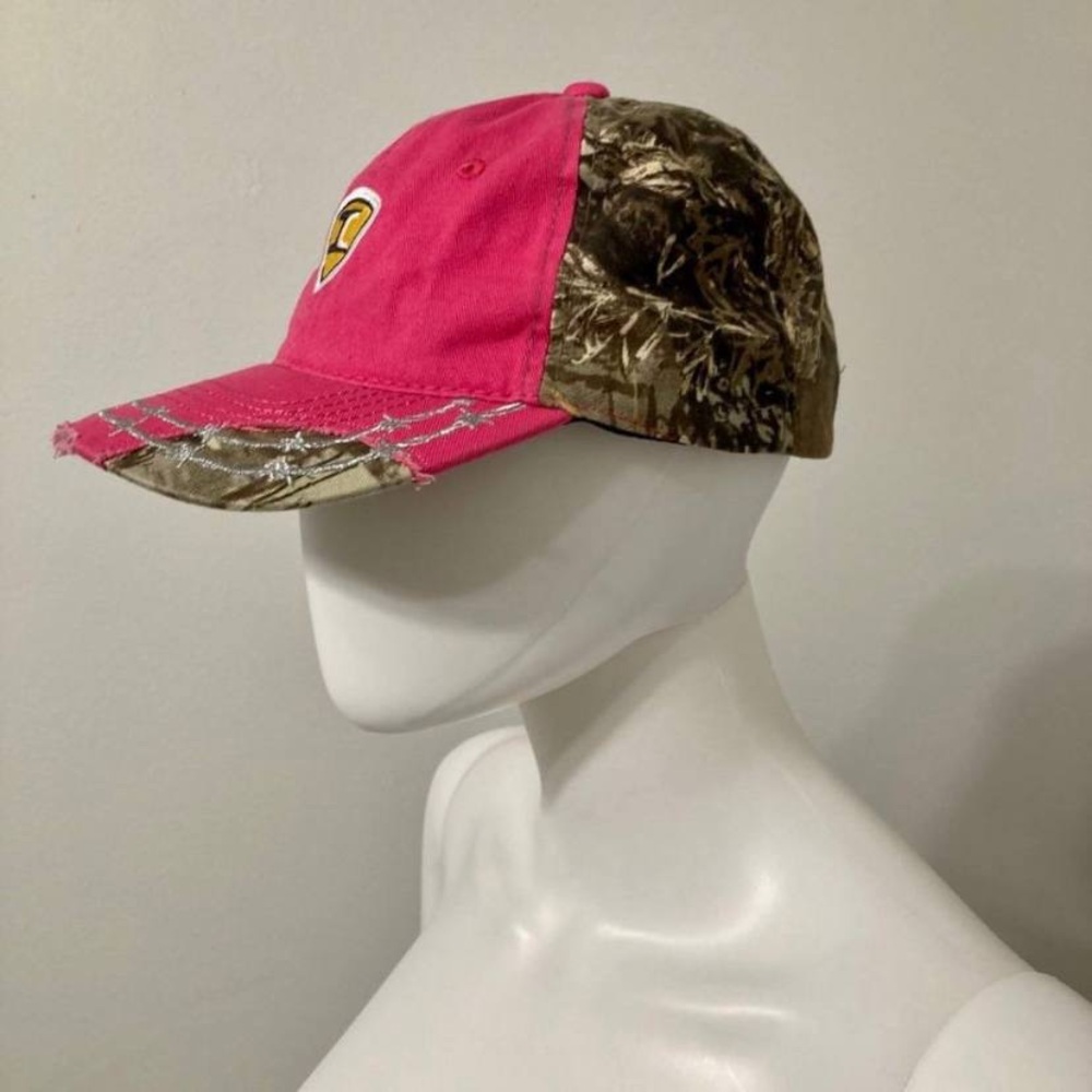 Pink Camo Distressed Cap - Picture 2 of 7